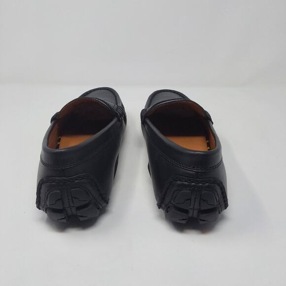 Polo Ralph Lauren Anders Penny Driver Loafers Black Leather Men\'s 7.5D NIB